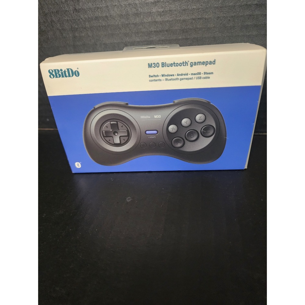 8BitDo M30 Bluetooth Gamepad Wireless Controller Black for Switch PC Android